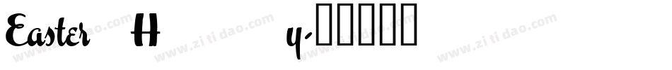 Easter Hoppy字体转换